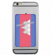 Porte Carte adhésif pour smartphone Cambodge Flag