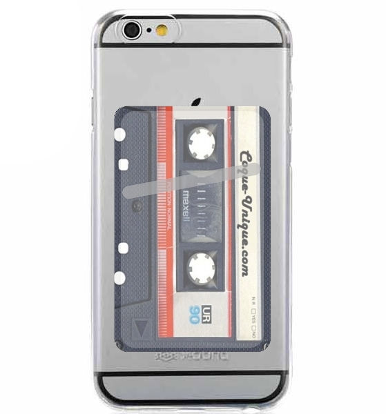 Porte Carte adhésif pour smartphone Cassette audio K7