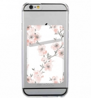 Porte Carte adhésif pour smartphone Cherry Blossom Aquarel Flower