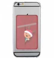 Porte Carte adhésif pour smartphone Christmas cookie
