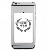 Porte Carte adhésif pour smartphone Clerc de notaire Edition de luxe idee cadeau