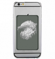Porte Carte adhésif pour smartphone cracked Bald eagle 