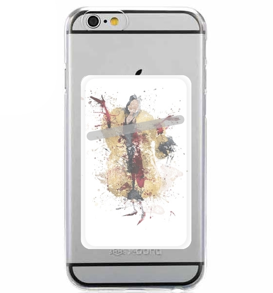 Porte Carte adhésif pour smartphone Cruella watercolor dream