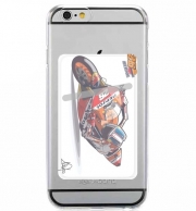 Porte Carte adhésif pour smartphone Dani Pedrosa Moto GP Cartoon Art