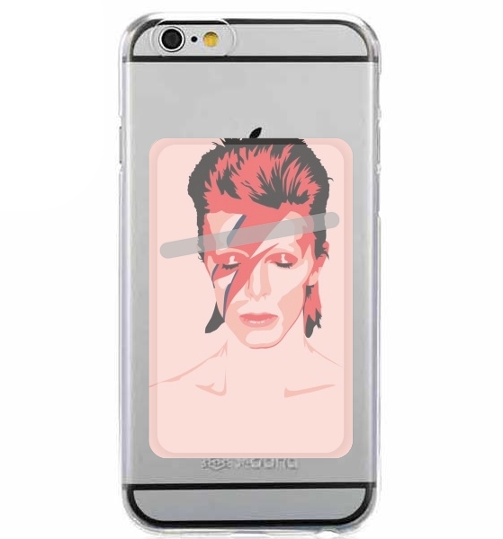 Porte Carte adhésif pour smartphone David Bowie Minimalist Art