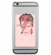 Porte Carte adhésif pour smartphone David Bowie Minimalist Art