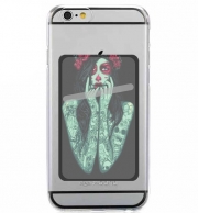 Porte Carte adhésif pour smartphone Dia de los Muertos