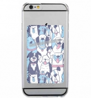 Porte Carte adhésif pour smartphone Dogs seamless pattern