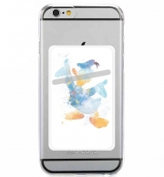 Porte Carte adhésif pour smartphone Donald Duck Watercolor Art