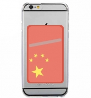 Porte Carte adhésif pour smartphone Drapeau Chine