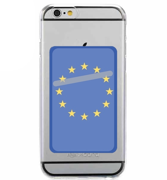 Porte Carte adhésif pour smartphone Drapeau Europeen