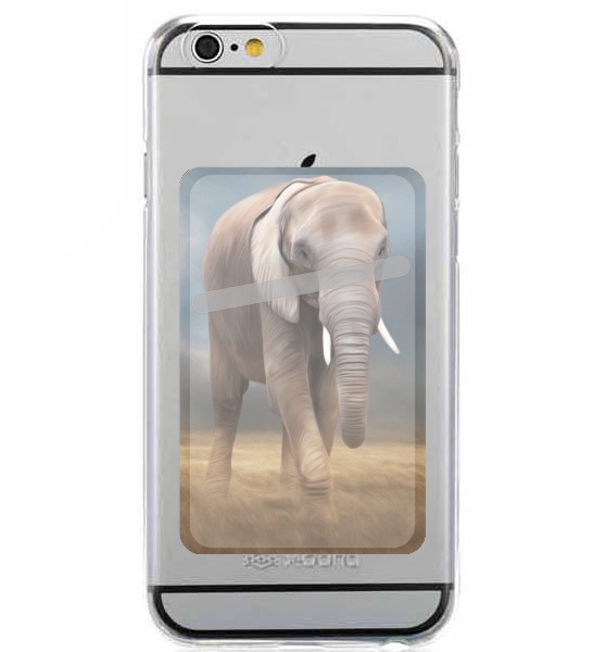 Porte Carte adhésif pour smartphone Elephant tour