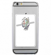 Porte Carte adhésif pour smartphone Fan Driver Alpha Romeo Griffe Art