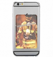 Porte Carte adhésif pour smartphone Pompier Feu et Flamme