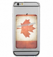 Porte Carte adhésif pour smartphone Drapeau Canada vintage