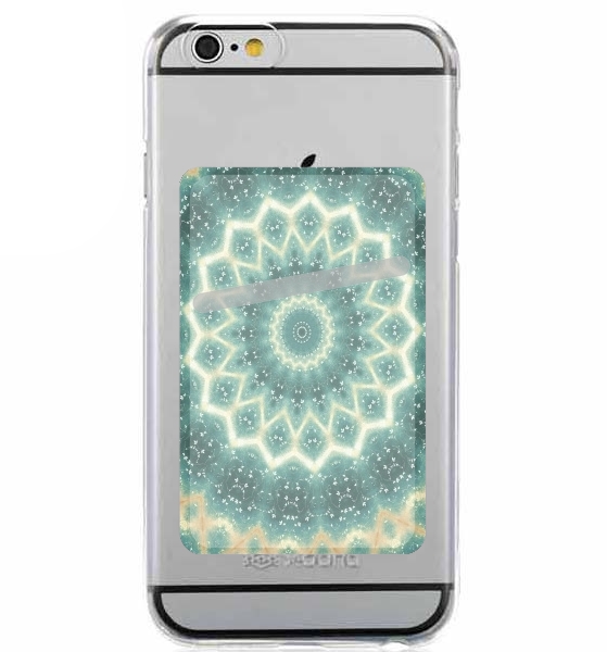 Porte Carte adhésif pour smartphone floral motif