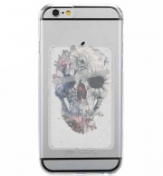 Porte Carte adhésif pour smartphone Floral Skull 2