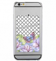 Porte Carte adhésif pour smartphone flower power Butterfly