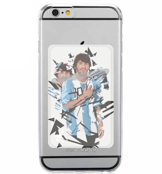 Porte Carte adhésif pour smartphone Football Legends: Lionel Messi Argentina