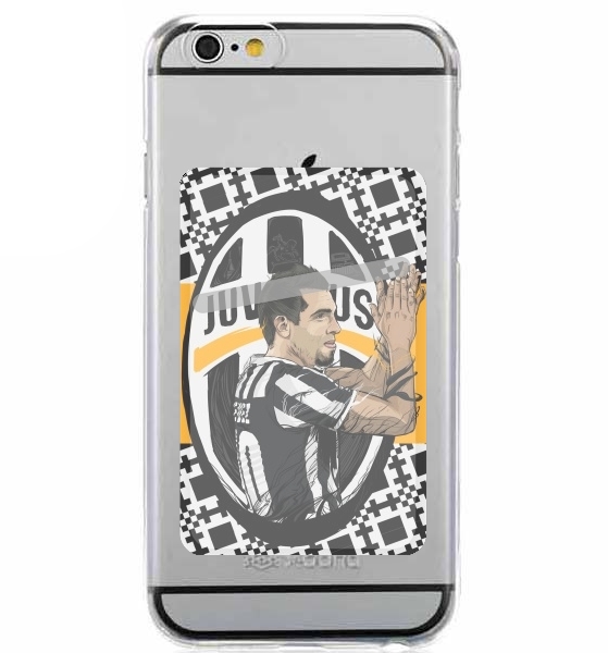 Porte Carte adhésif pour smartphone Football Stars: Carlos Tevez - Juventus
