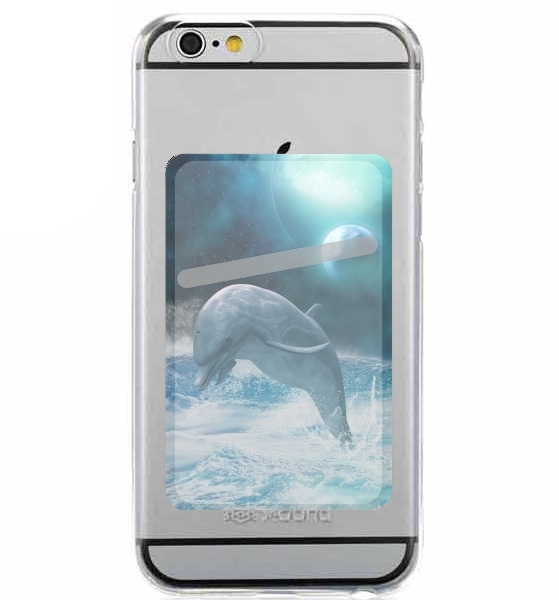 Porte Carte adhésif pour smartphone Freedom Of Dolphins