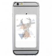 Porte Carte adhésif pour smartphone Geometric head of the deer
