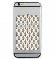 Porte Carte adhésif pour smartphone Glitter Triangles in Gold Black And Nude