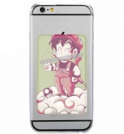 Porte Carte adhésif pour smartphone Goku-mario Vert