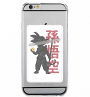 Porte Carte adhésif pour smartphone Goku silouette