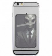 Porte Carte adhésif pour smartphone Gray Reptilian