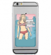 Porte Carte adhésif pour smartphone GTA collection: Bikini Girl Miami Beach