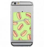 Porte Carte adhésif pour smartphone Hot Dog pattern