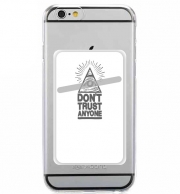 Porte Carte adhésif pour smartphone Illuminati Dont trust anyone