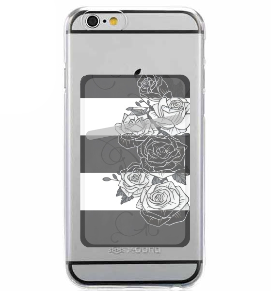 Porte Carte adhésif pour smartphone Inverted Roses