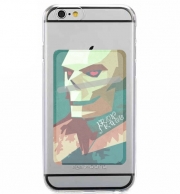 Porte Carte adhésif pour smartphone Iron skull