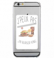 Porte Carte adhésif pour smartphone Je peux pas j'ai Burger King