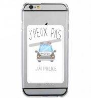 Porte Carte adhésif pour smartphone Je peux pas jai Police
