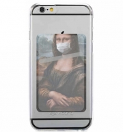 Porte Carte adhésif pour smartphone Joconde Mona Lisa Masque