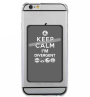 Porte Carte adhésif pour smartphone Keep Calm Divergent Faction