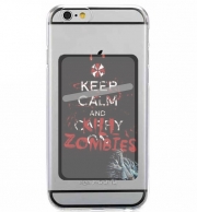 Porte Carte adhésif pour smartphone Keep Calm And Kill Zombies
