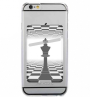 Porte Carte adhésif pour smartphone King Chess