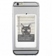 Porte Carte adhésif pour smartphone Kitty Mugshot