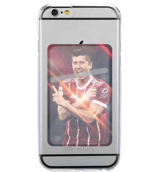 Porte Carte adhésif pour smartphone lewandowski football player