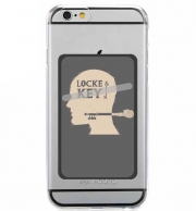 Porte Carte adhésif pour smartphone Locke Key Head Art
