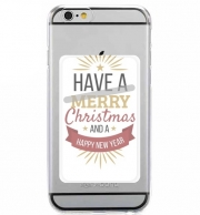 Porte Carte adhésif pour smartphone Merry Christmas and happy new year