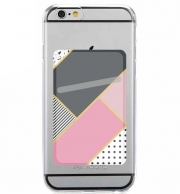 Porte Carte adhésif pour smartphone Minimal Pink Style