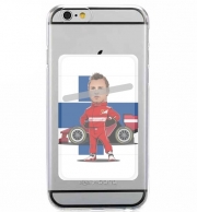 Porte Carte adhésif pour smartphone MiniRacers: Kimi Raikkonen - Ferrari Team F1