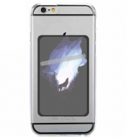 Porte Carte adhésif pour smartphone Mystic wolf