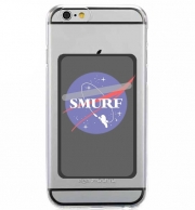 Porte Carte adhésif pour smartphone Nasa Parodie Smurfs in Space