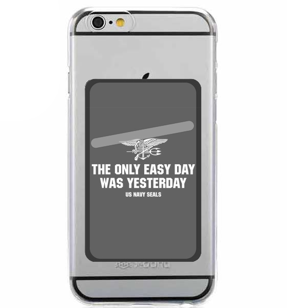 Porte Carte adhésif pour smartphone Navy Seal No easy day